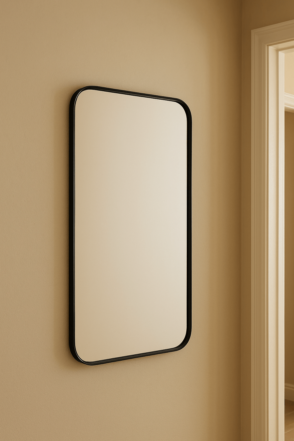 Curved Edge Rectangle Mirror - Image 2