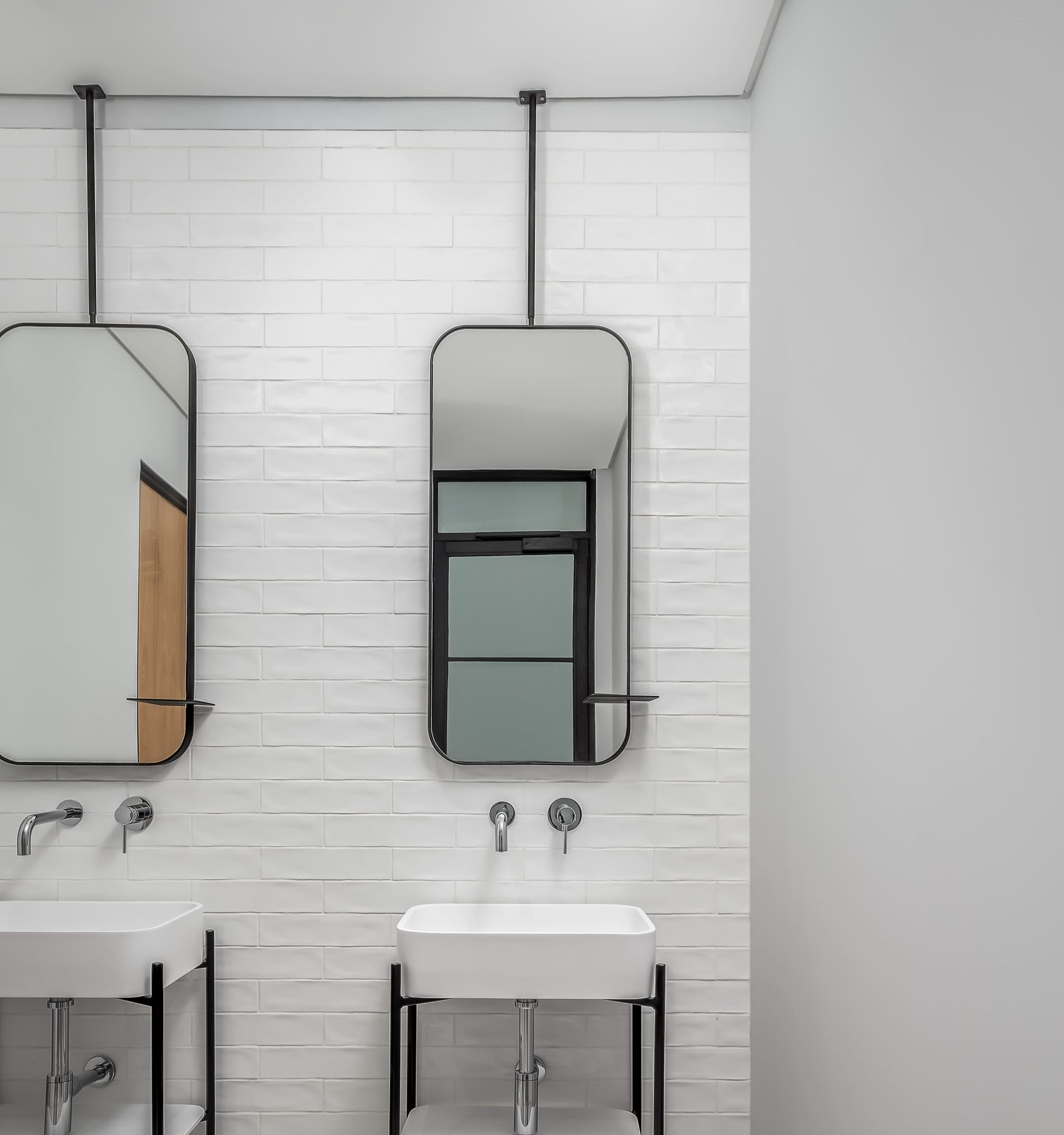 Curved Edge Rectangle Mirror